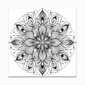 Mandala Flower Canvas Print