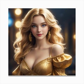 Golden Girl 4 Canvas Print