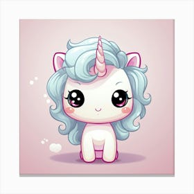 Kawaii Unicorn 30 Canvas Print