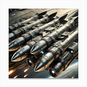 Valkyrie Assault Fighter Missile Pods Canvas Print