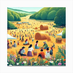 Hay Festival 1 Canvas Print