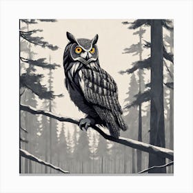 Great Horned Owl Canvas Print