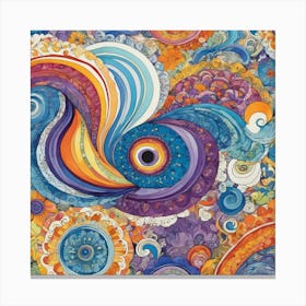 A psychedelic design Canvas Print