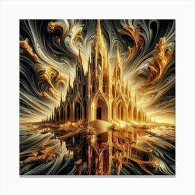 Golden Cathedral Canvas Print