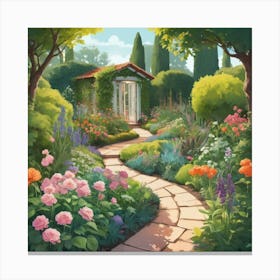 Garden Path 11 Canvas Print