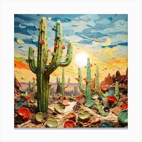 Cactus Desert Canvas Print