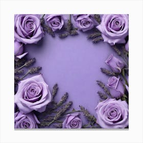 Purple Roses 41 Canvas Print