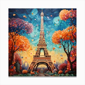 Paris Eiffel Tower Canvas Print