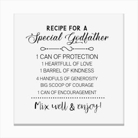 Recipe For A Special Godfather Leinwandbilder