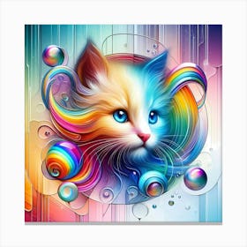 Creative Feline Cat Artwork 79 Canvas Print