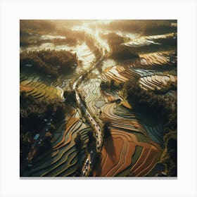 Rice Fields In Bali Canvas Print