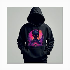 Alien Hoodie Canvas Print