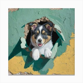 Perro Curioso Canvas Print