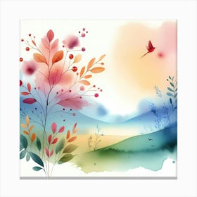 Watercolor Painting 57 Canvas Print