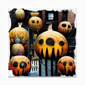 Pumkins In The City Canvas Print