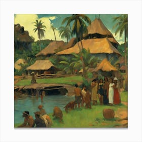 Pacific Village Canvas Print