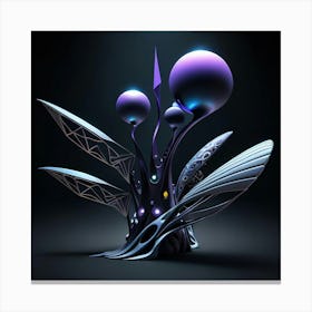 Futuristic Plant Canvas Print