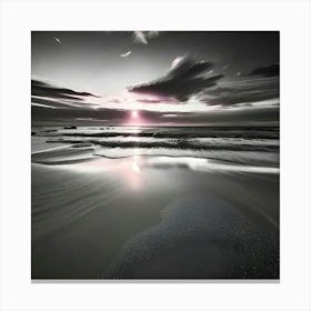 Sunset On The Beach 10 Canvas Print