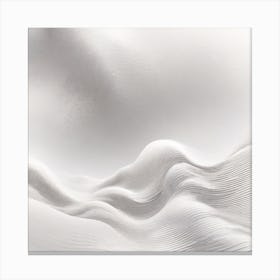 White wave, Abstract 3 Canvas Print