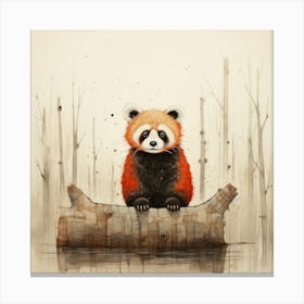 Red Panda 6 Canvas Print