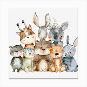Cute Animals Canvas Print