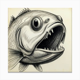 Fish With Teeth 1 Canvas Print