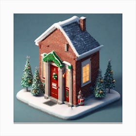 Christmas House 182 Canvas Print