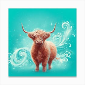 Highland Cow Canvas Print Canvas Print