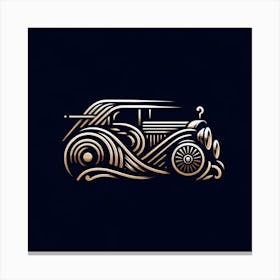 Vintage Car Logo Canvas Print