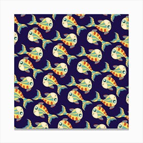 Fish Background Abstract Animal Canvas Print