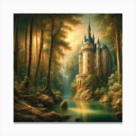 Castle In The Forest 2 Canvas Print