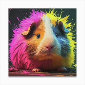 Colorful Guinea Pig Canvas Print