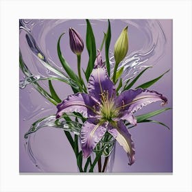 Purple Lily 1 Canvas Print