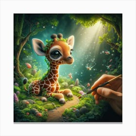 Giraffe Canvas Print