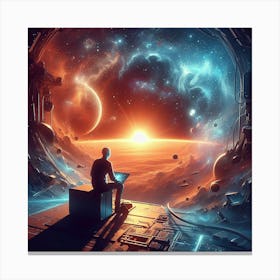 Space Travel Canvas Print