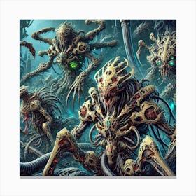 Vorrathic Biomechanical Design Canvas Print