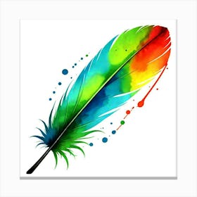 Colorful Feather 6 Canvas Print