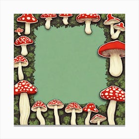 Mushroom Frame 11 Canvas Print