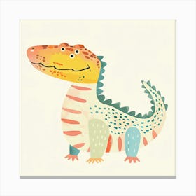Charming Illustration Alligator 1 Canvas Print