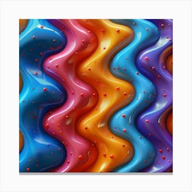 Colorful Liquids Background Canvas Print