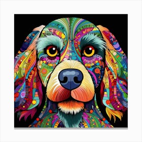 Psychedelic Dog 1 Canvas Print