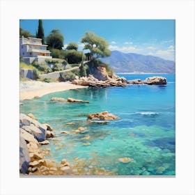 Coastal Tranquility in Canvas Canvas Print