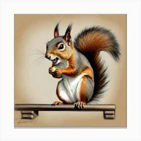 Squirrel 9 Canvas Print