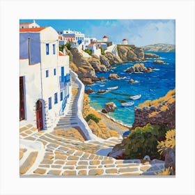 Mykonos Village 1 Canvas Print