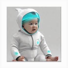 Baby In Spacesuit Canvas Print