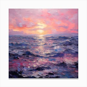 Monet's Maritime Charm: Lavender Brushstrokes Canvas Print