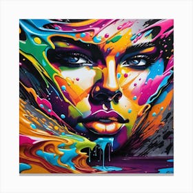 Splatter Painting 24 Canvas Print