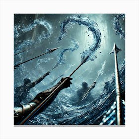 Cascade Sovereignty Waveguard Arrows Water Whips Canvas Print