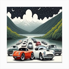 Car Convention Canvas Print