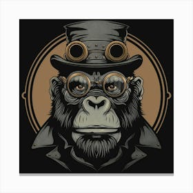 Steampunk Gorilla 19 Canvas Print